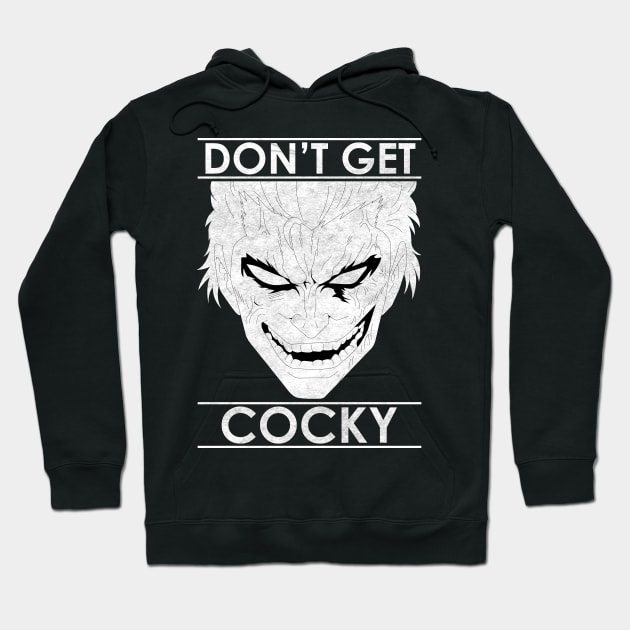 DON'T GET COCKY - ZEBRA Hoodie by UnheardVariable